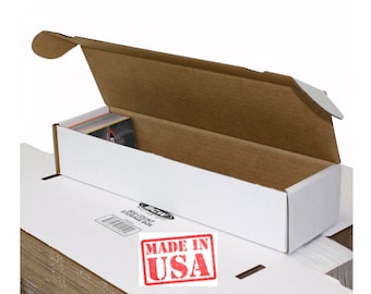 800 Count Corrugated Cardboard 1-Row ASSEMBLED Sports Gaming Trading Card Storage Box