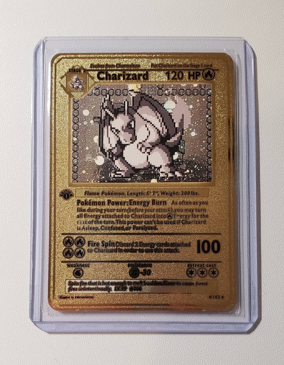 9 Ultra Rare Pokemon Cards Silver Metal Custom Cards in Screw -  Israel