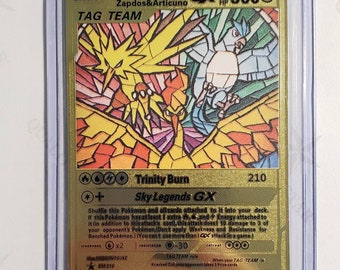  Pokemon - Moltres & Zapdos & Articuno GX - SM210 - Hidden Fates  Tag Team : Toys & Games