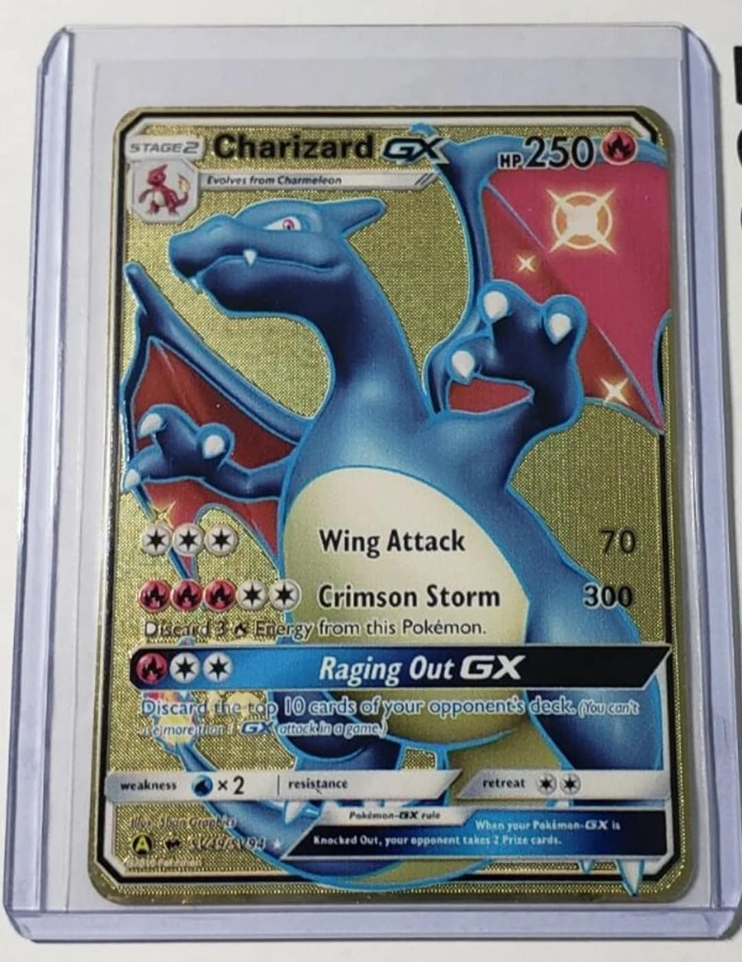 Metal Pokemon Cards Charizard, Shiny Lucario Pokemon Card