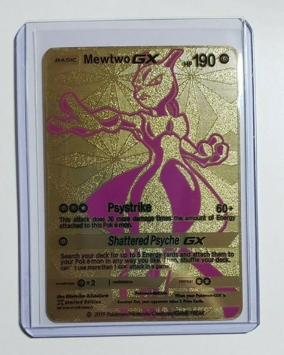 Mewtwo Pokemon Cards Collection  Mewtwo Mewtwo Mew Metal Card
