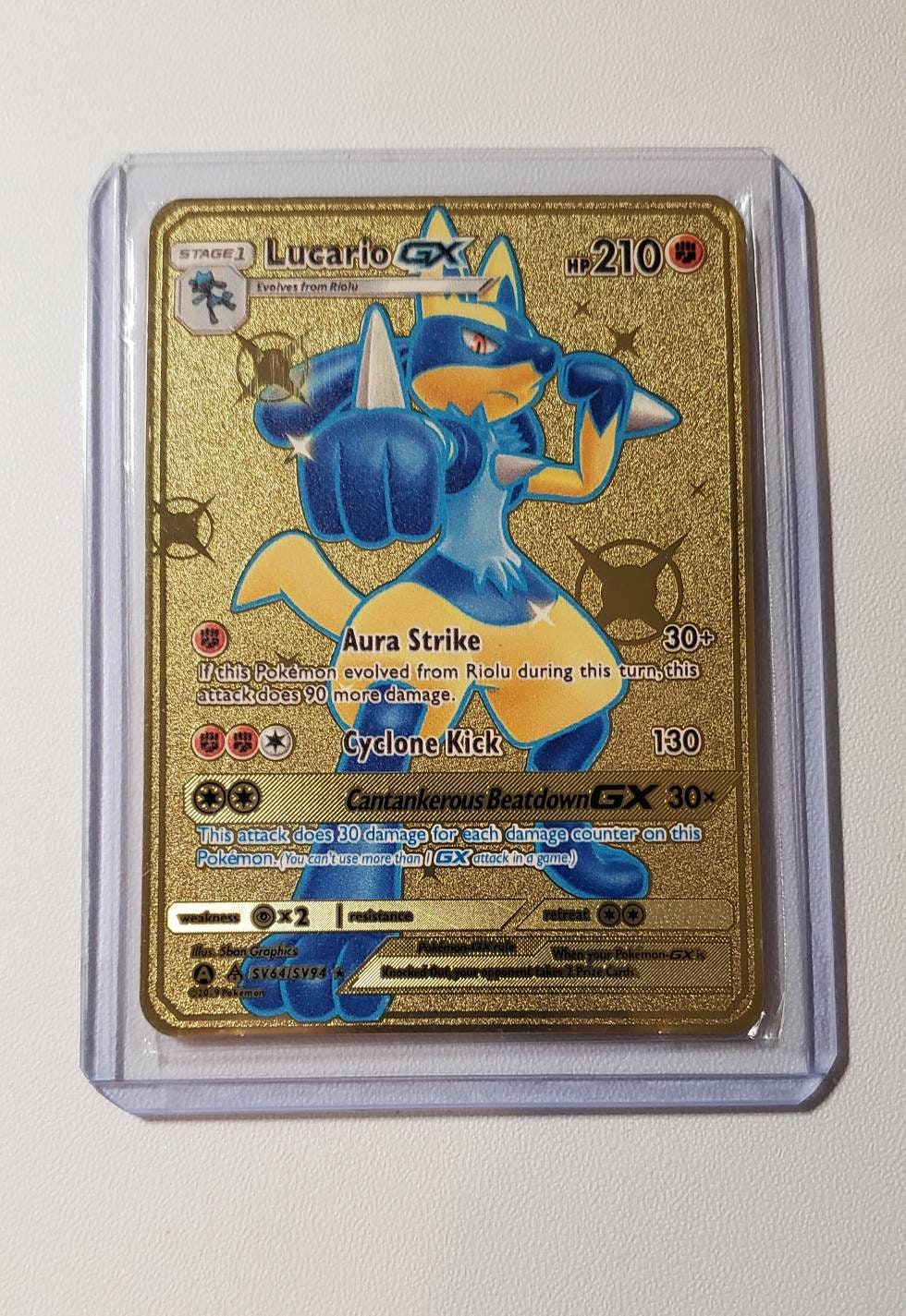 Pokemon Go Mewtwo Vstar 086/078 Gold Effect Secret Rare Textured