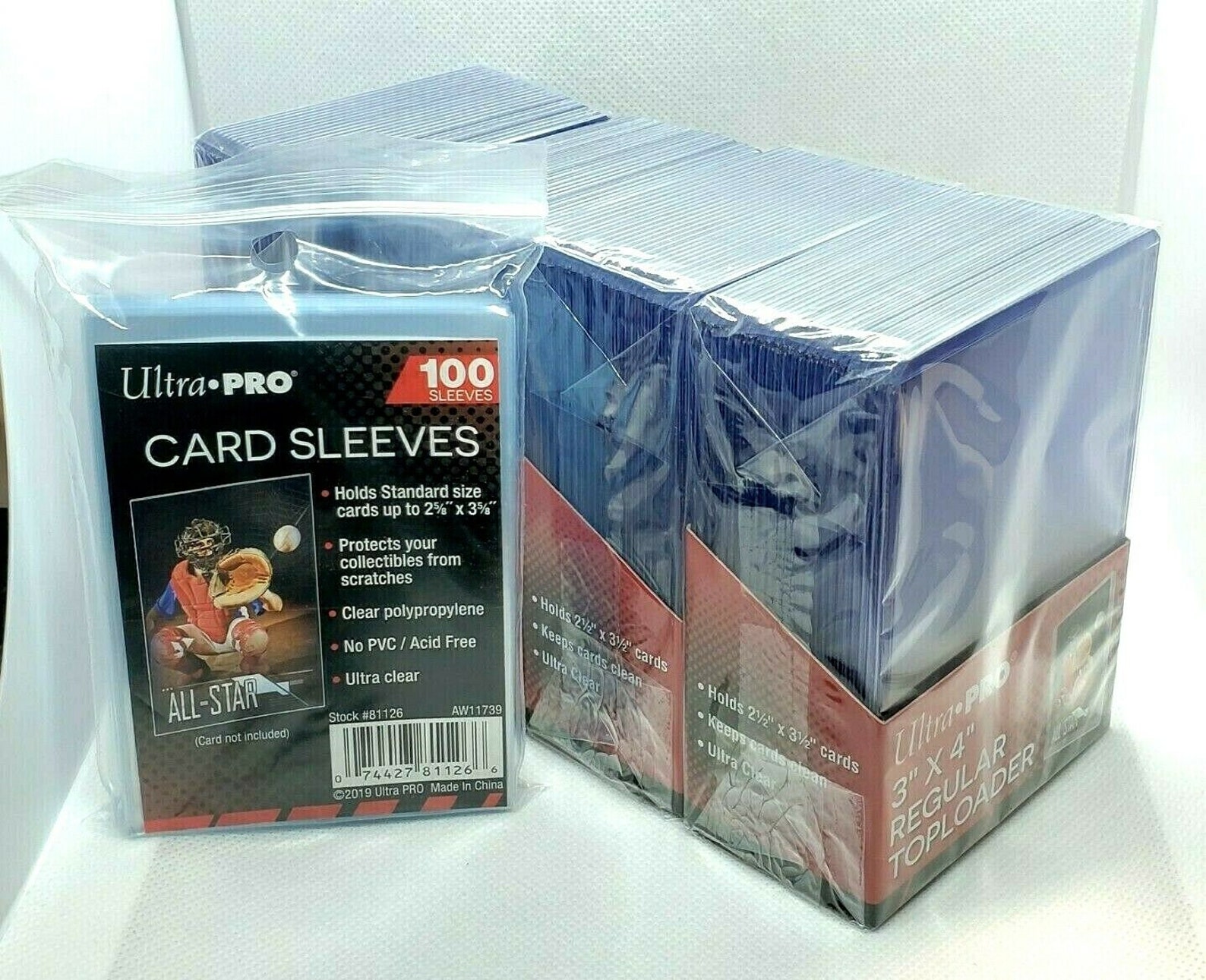 100 Ultra Pro Toploader Card Holders Hard Plastic 100 Soft Etsy