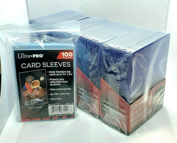 100 Ultra Pro Toploader Card Holders Hard Plastic 100 Soft - Etsy