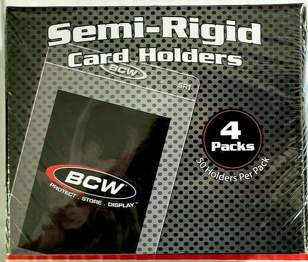 BCW Semi Rigid Card Holder #1 - 2000 Pack | Grading Sleeves For PSA, BGS, SGC | Fits Sports, Pokémon, Memorabilia Cards