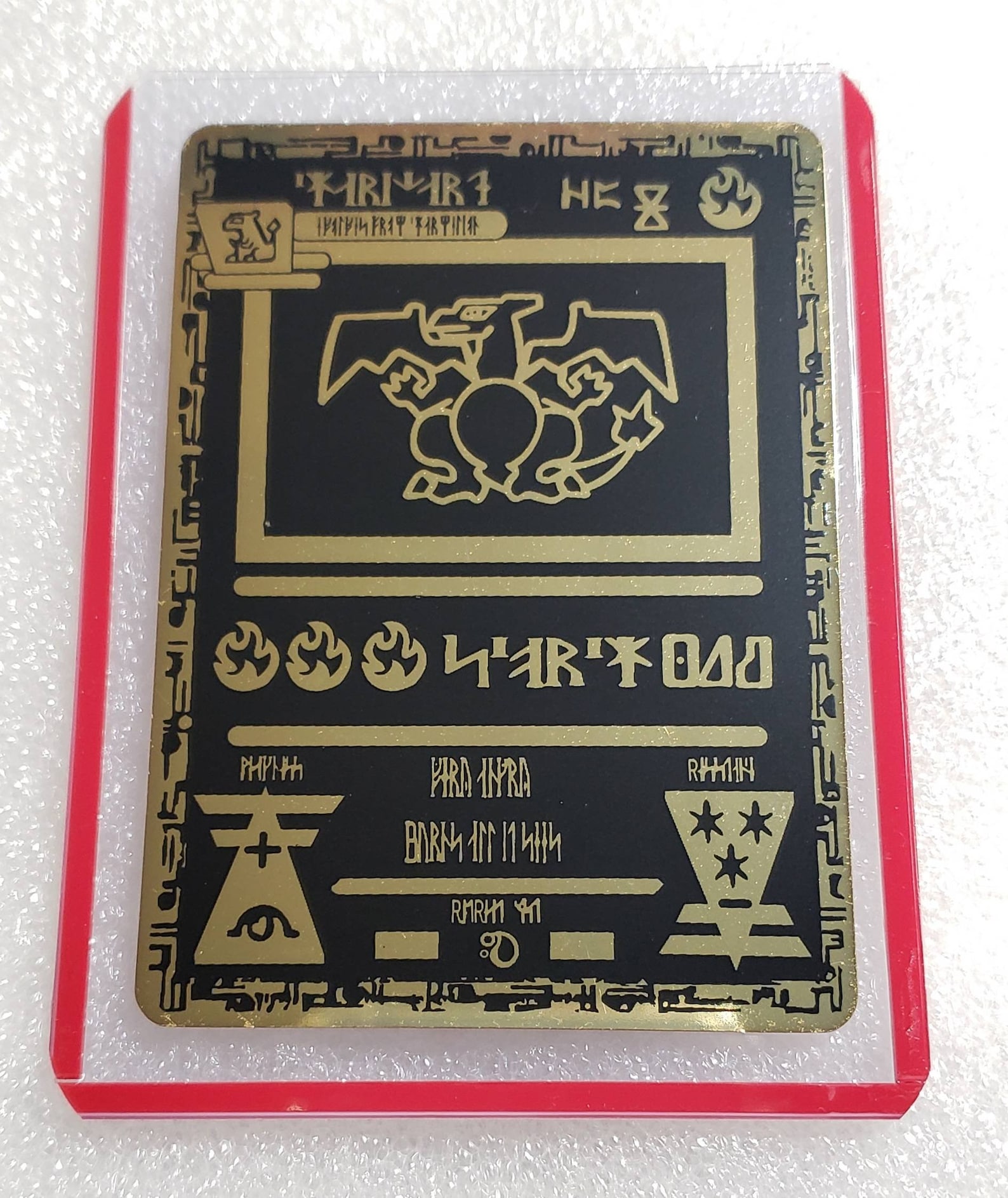 Pokemon Ancient Charizard Ultra Rare Full Art Black Metal | Etsy