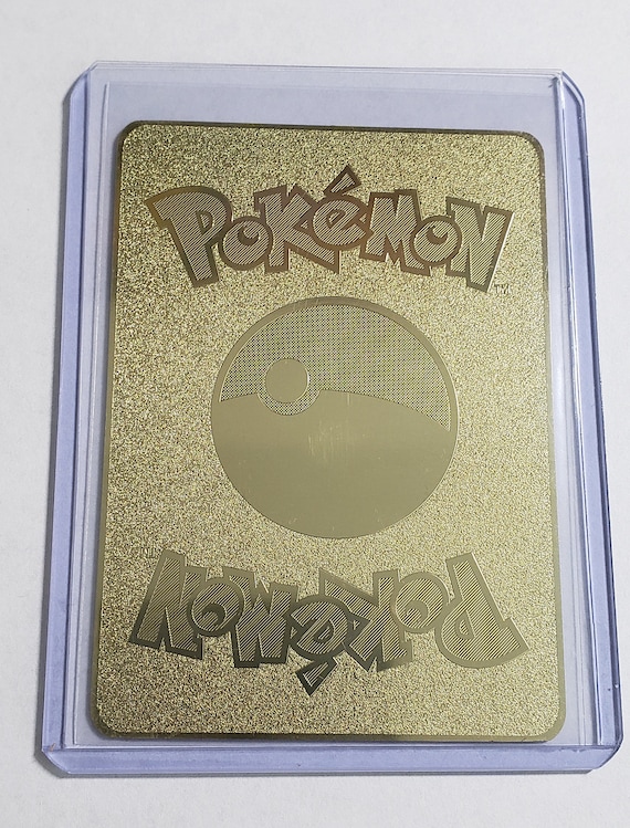 CHOISISSEZ 5 CARTES - Cartes Pokémon Carte personnalisée en métal doré  texturé + chargeur par le haut