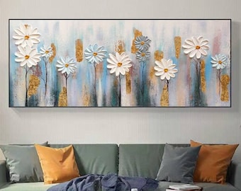 Huge Size - Palette Knife Painting - Oil Painting on Canvas - Wall Art for Living Room, Dining Room, Dorm, and Farmhouse