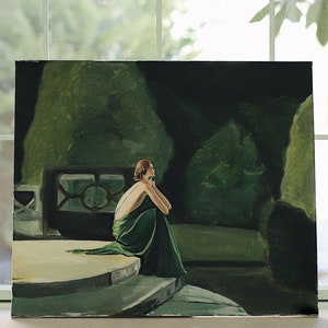 Hand-Painted "Salvation" Oil Painting on Canvas: Impasto Texture Art