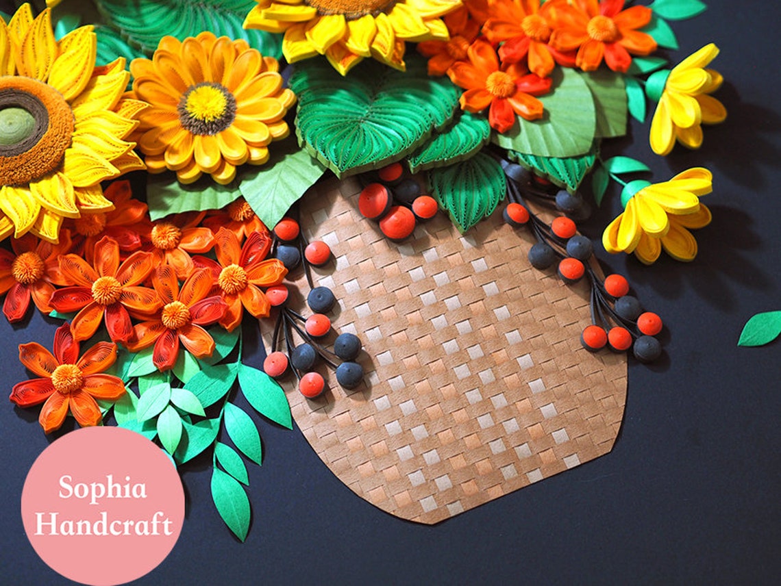 Large Size Paper Quilling Art for Home Decor Wall Art for Etsy