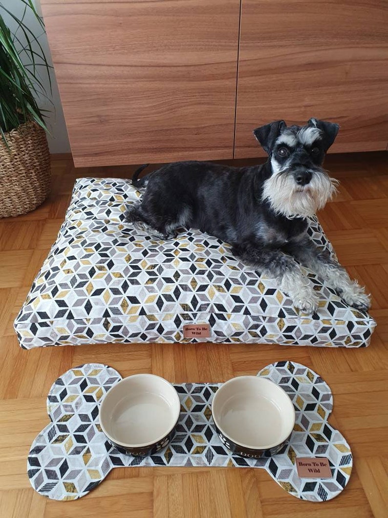 Geometrische Futtermatte Futtermatte für Hunde Pet Bowl Etsy