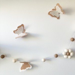 Wall butterfly Nursery wall butterflies Boho wall decor Nursery wall decor Kids room wall butterflies Boho baby girl room decor Baby gift