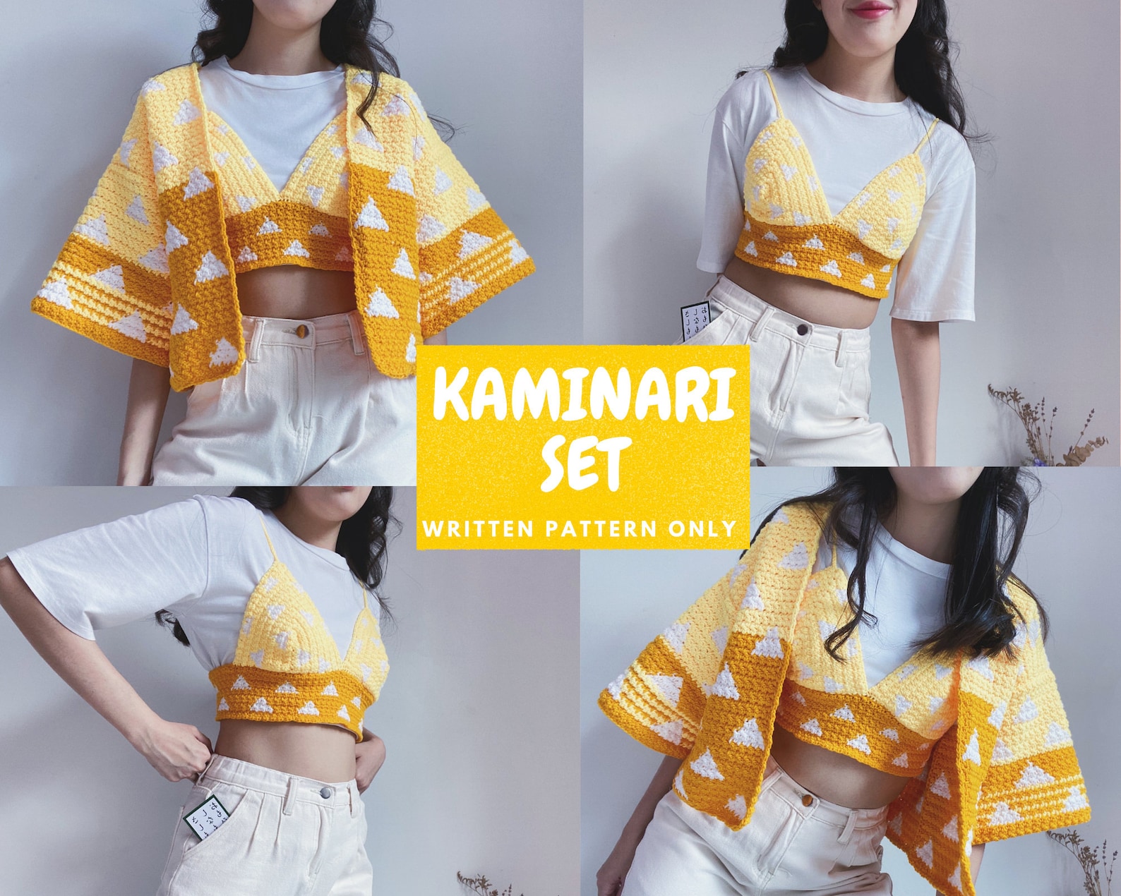 KAMINARI SET WRITTENPATTERN - Etsy