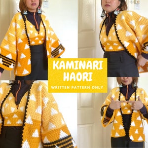 KAMINARI HAORI WRITTENPATTERN