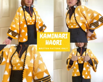 KAMINARI HAORI WRITTENPATTERN