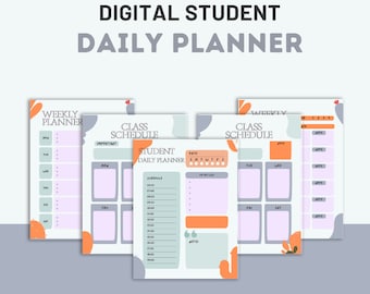 college student planner pdf Digital Product | Digital Planner | Digital Student Planner | Student Planner | Printable Student Planner | Instant Download | Printable PDF