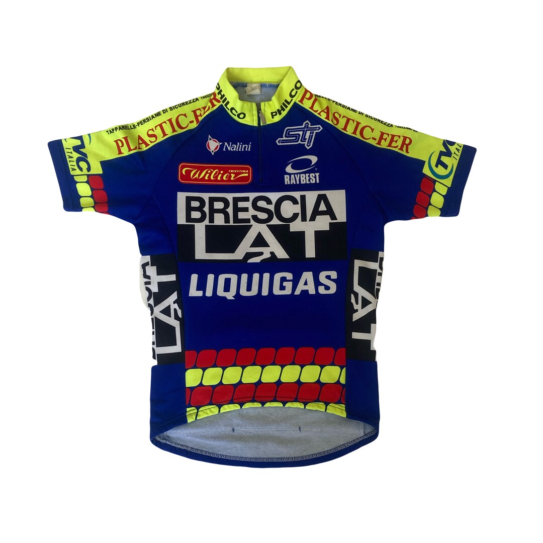 Maillot Cycliste Vintage Nalini Brescia Lat Liquigas Taille S