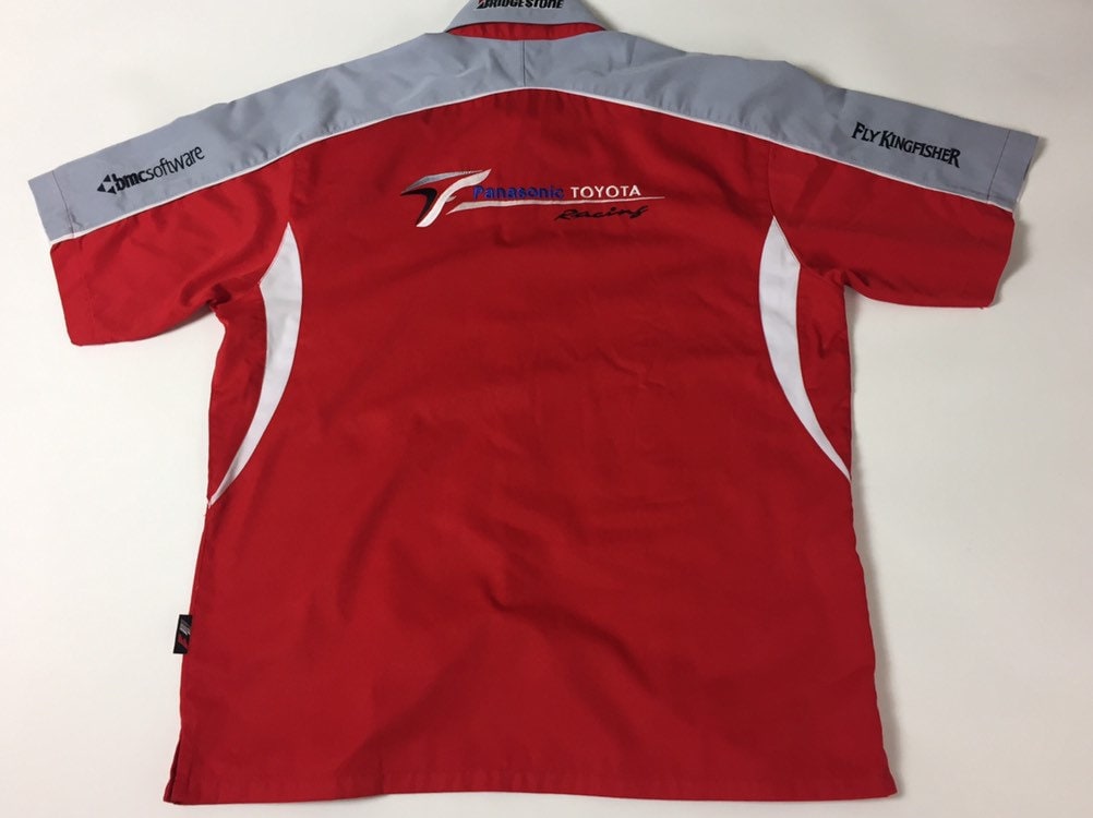 Vintage Formula One Team Shirt Panasonic Toyota Racing Size Extra