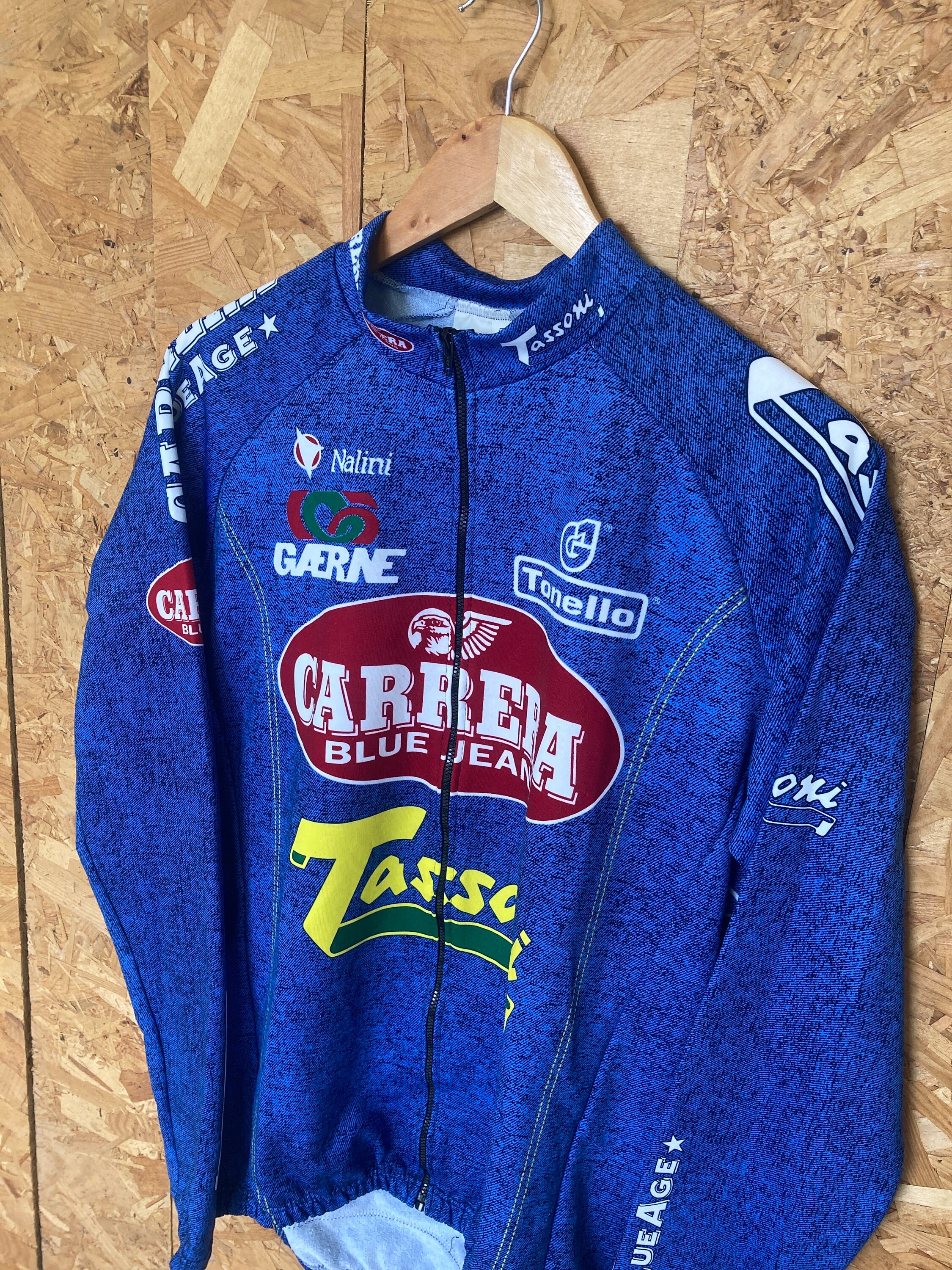 Carrera Maillot Cyclisme Homme Taille L Homme Haut Vélo Sport Vintage