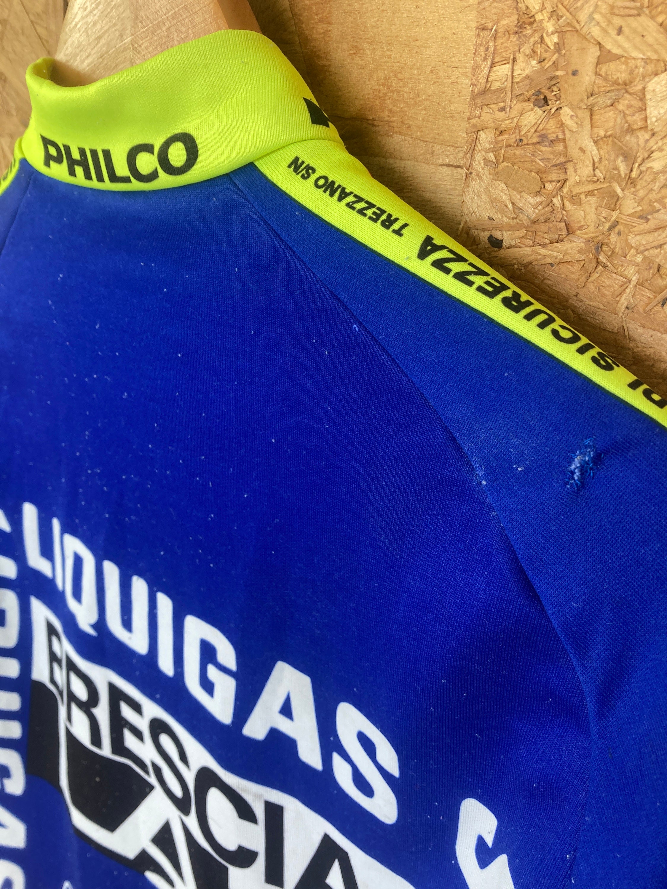 Maillot Cycliste Vintage Nalini Brescia Lat Liquigas Taille S