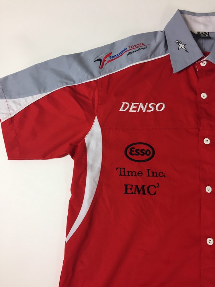 Vintage Formula One Team Shirt Panasonic Toyota Racing Size Extra