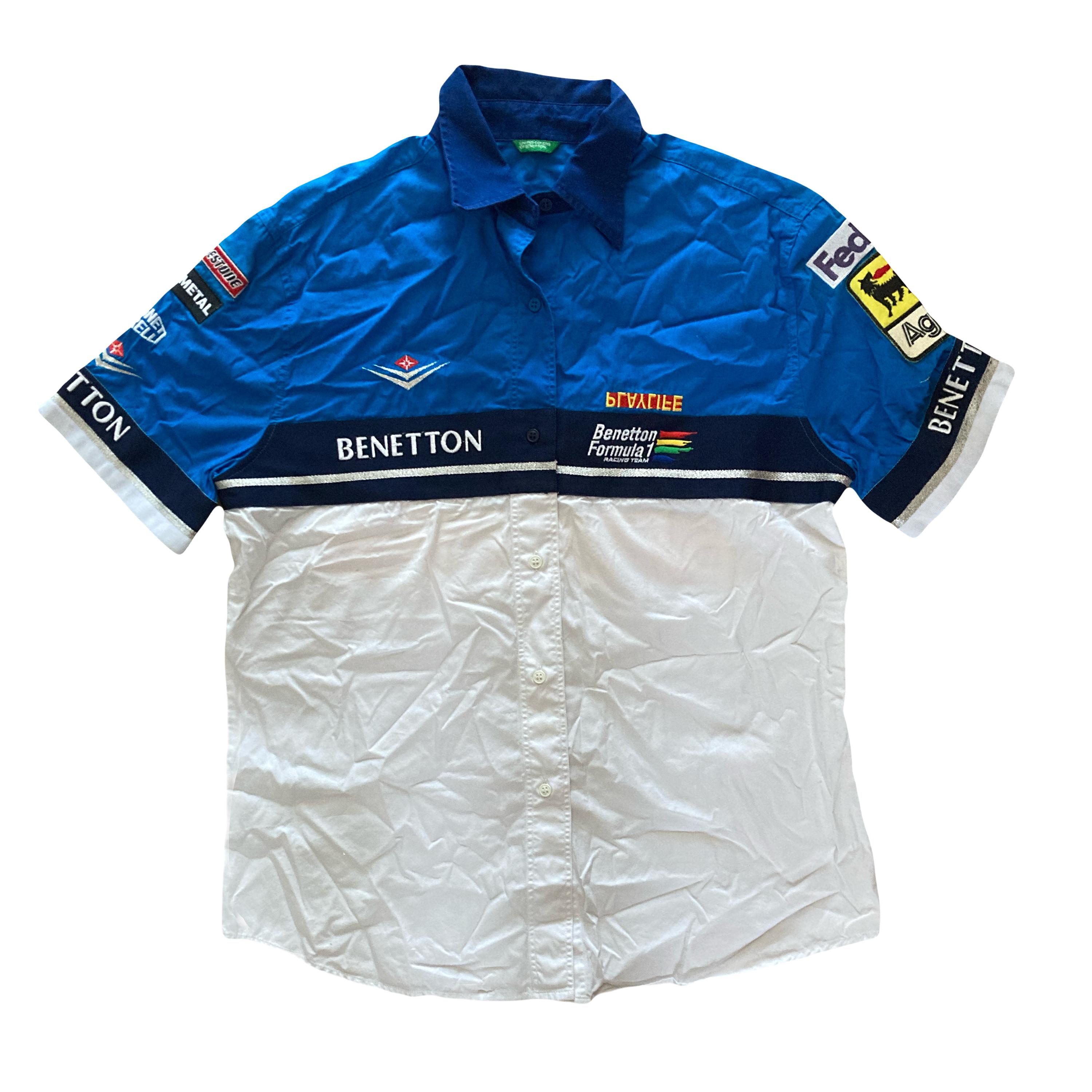 Vintage 1999 Benetton F1 Team Shirt – Alexander Wurz, Size Small