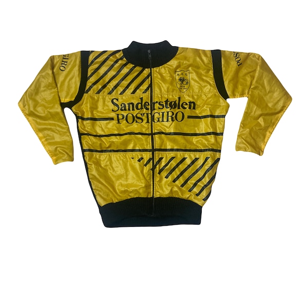 Vintage 1968 BOC Stiftet Sanderstólen postgiro thermal padded cycle jersey  jacket size medium