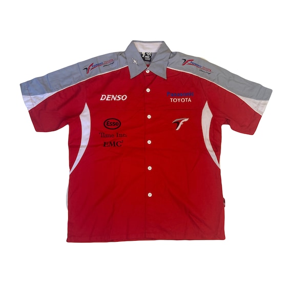 Vintage Formula One Team Shirt Panasonic Toyota Racing Size Extra