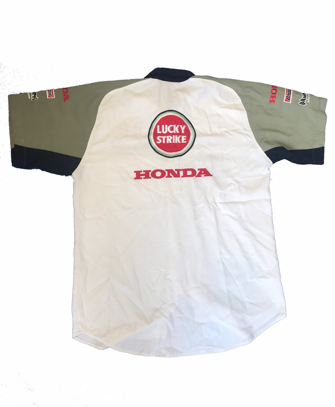 Vintage Formula One Team Shirt Honda Lucky Strike BAR Size Large