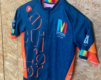 【新品】CASTELLI MARATONA JERSEY FZ 　Mサイズ② Castelli Maratona Dles Dolomites Kit Size M RARE (Imported