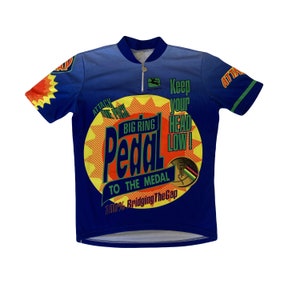 Maillot Cyclisme Giordana Vintage Homme – Taille M, Années 90, Motifs Jaune Noir Rose, Occasion Propre