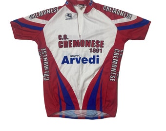 Maillot ciclista vintage Cremonese de los años 90, estilo italiano, talla L