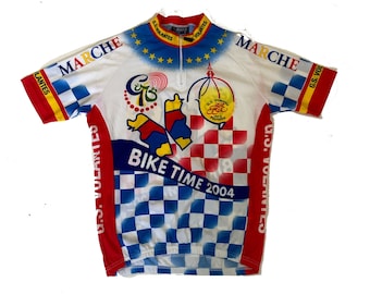 Maillot ciclista vintage Nalini de los años 90, fabricado en Italia, estilo Tour de Francia, talla grande