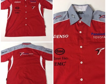 希少 F1 Panasonic Toyota Racing ポロシャツ　刺繍　M Pack of 2-Pcs Formula 1 Panasonic Toyota Racing F1 Denso Team