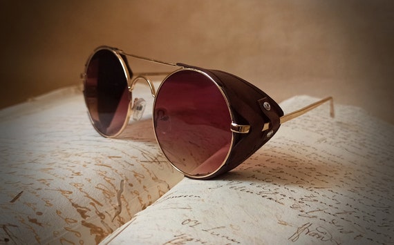 ray bans with leather sides