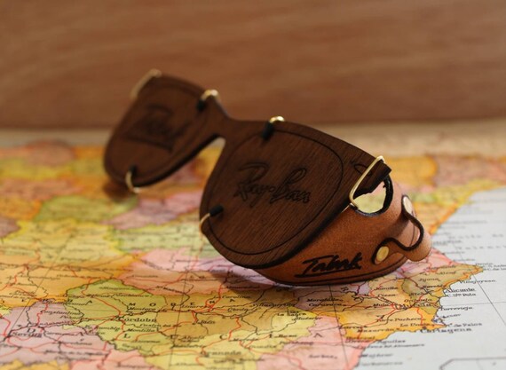 ray ban leather side shields