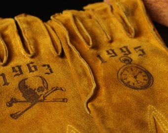 Custom leather gloves