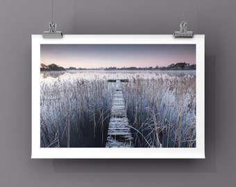 Minimalist Art, Northern Ireland, Irish Landscape, Photographic Print, Home Decor, Landscape Photography, &#39;Kiss Of Winter&#39; by Paul Killeen.