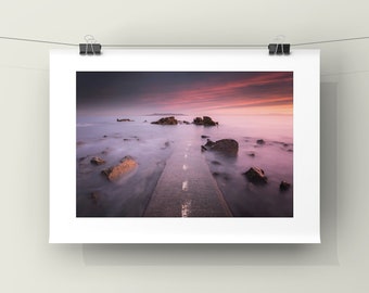 The Forty Foot, Sandy Cove, Dublin, Fine Art Print, Ireland, Irish Seascape, Landscape Photography, &#39;End Of The Road&#39; by Paul Killeen.