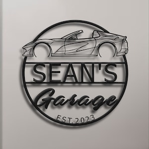 Custom 812 GTS Theme Metal Garage Wall Art
