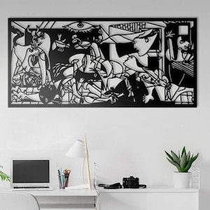Pablo Picasso Guernica Metal Wall Art, Guernica Metal Wall Decor, Guernica's Best Seller, Guernica Metal Sign , Guernica Metal Print