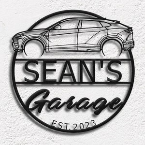 Kundenspezifisches Sport Suv-Thema-Metallwandschild, kundenspezifische Aufführung Suv-Metalldekor, kundenspezifische Suv-Garagen-Wandkunst, kundenspezifisches Sportauto-Garagen-Dekor