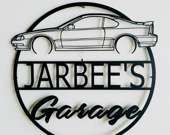 Custom Prelude 4G Metal Wall Art: Garage Decor