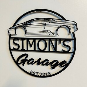 Custom Murcielago Theme Metal Wall Decor , Custom Murcielago Metal Sign , Custom Murcielago Garage , Murcielago Man Cave Sign