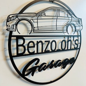 Custom E63 AMG Metal Wall Art: Personalized Garage Decor - Etsy