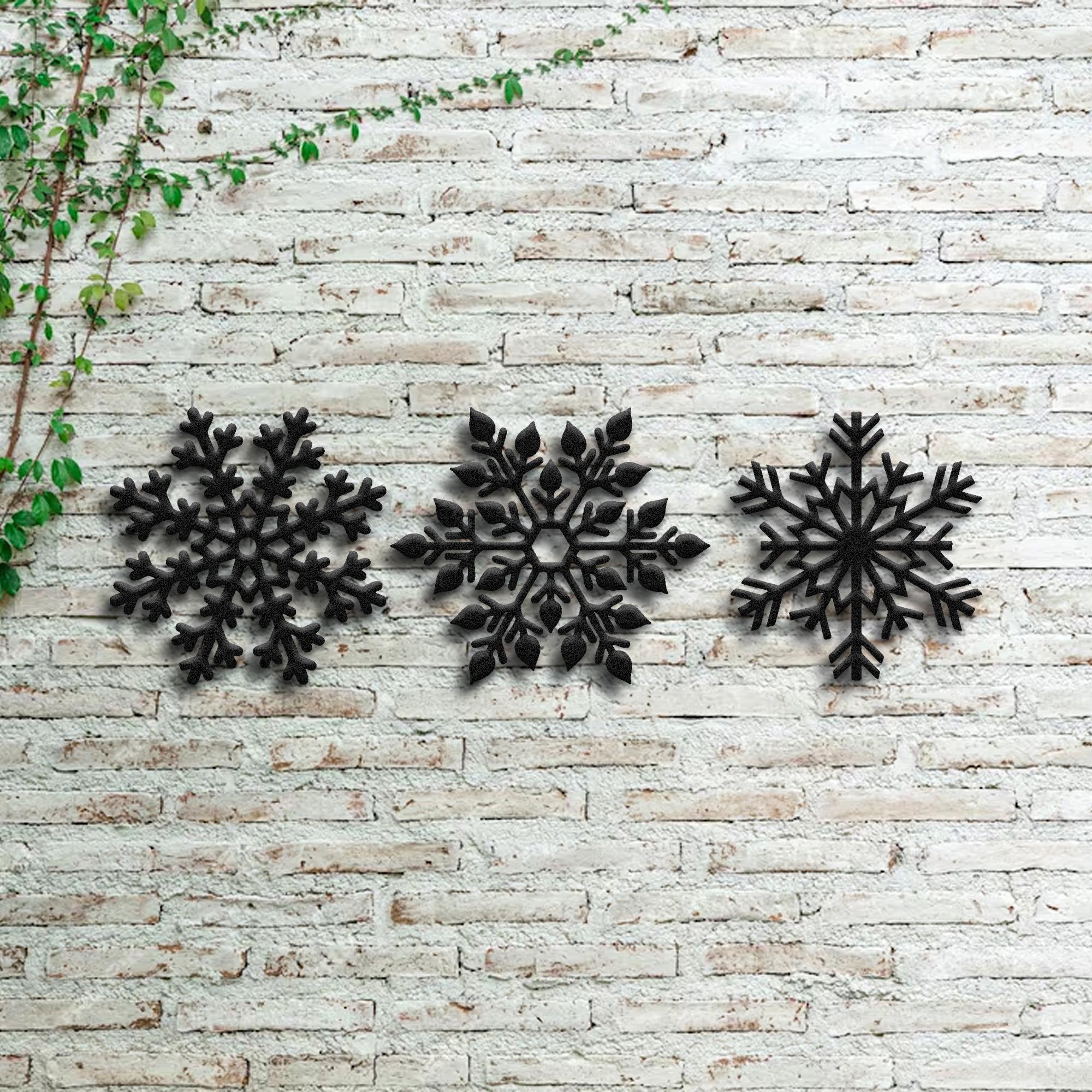 Hogardeck Metal Snowflake Christmas Wall Decor - Sparkling Crystal Accents For Indoor/Outdoor - View #6