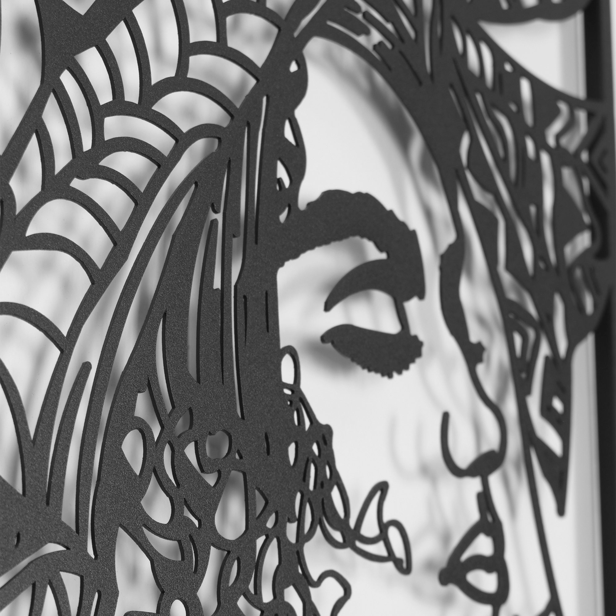 Woman Metal Wall Art Metal Wall Decor Woman Face Office Etsy