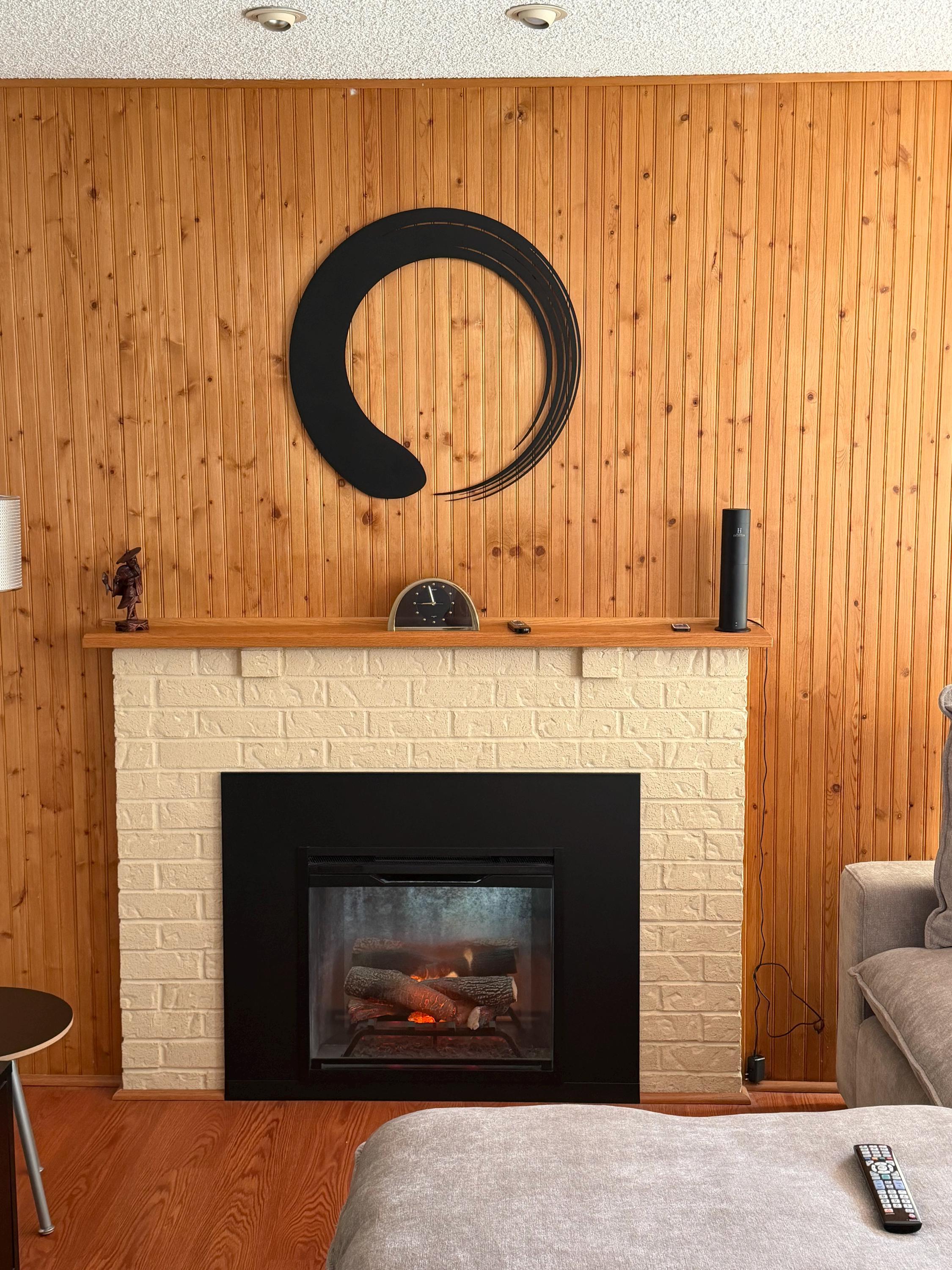 Enso Symbol Metal Wall Art: Black Zen Circle Decor - Etsy