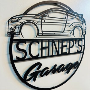 Custom Veloster N Metal Wall Art: Personalized Garage Decor