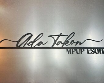 Custom Metal Family Name Sign: Villa Entry Decor